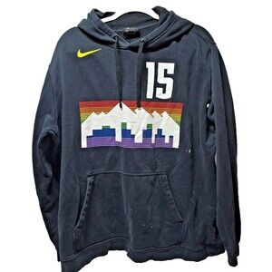 Nike Denver Nuggets Black Nikola Jokić City Ed. Hoodie Pullover Sweatshirt Sz XL